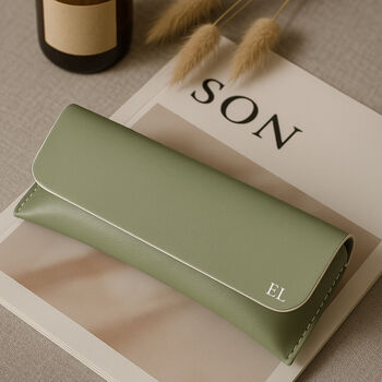 Personalised Vegan Leather Sunglasses Case, 3 of 8
