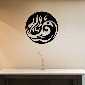 Yin Yang Element Wooden Wall Art Hanging Decor, 8 of 10