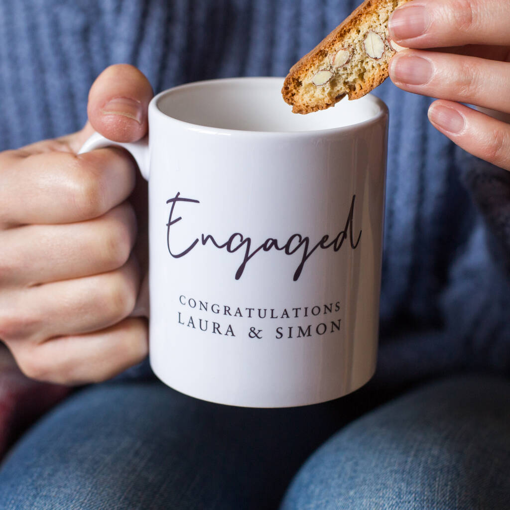 Personalised engagement mug | Hopwood Laser Design