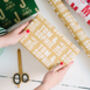 Christmas Letterpress Personalised Wrapping Paper, thumbnail 1 of 4