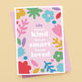 First Day At School 'Flower Power' Personalised Card, thumbnail 1 of 3
