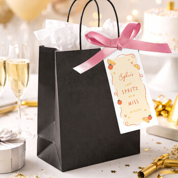 Hen Party Bags Last Spritz As A Miss Personalised Gift Party Bag Filler, 2 of 12