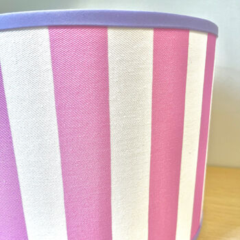 Carnival Lampshade In Candy Pink Stripe, 2 of 4