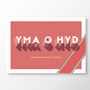 Wales Football 'Yma O Hyd' Typographic Poster, thumbnail 2 of 7