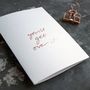 'You'll Get Over It' Rose Gold Foil Card, thumbnail 1 of 4