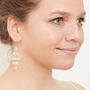 Moonstone Gold Plated Silver Chandelier Drop Earrings, thumbnail 7 of 12