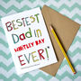 Personalised Best Dad Father's Day/Birthday Card, thumbnail 1 of 4