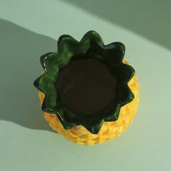 G Decor Ceramic Pineapple Vase, 3 of 4