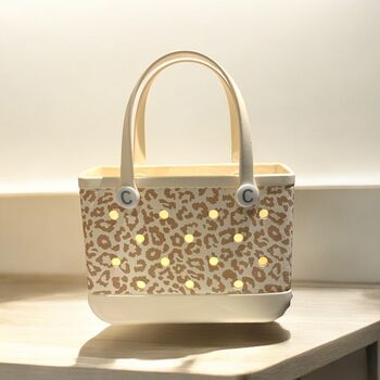 Small ‘Waterproof’ Summer Tote Bag, New Leopard Prints, 2 of 9
