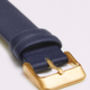 Navy And Gold Vegan Leather Watch, thumbnail 3 of 3