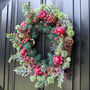 Extra Large Candied Apple Christmas Door Wreath, thumbnail 1 of 5