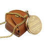 Custom Groomsmen Pocket Watch With Wood And Leather Presentation Case, thumbnail 7 of 12