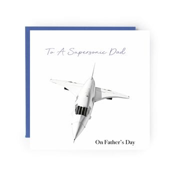 Supersonic Dad Concorde Aviation Father’s Day Card –Aircraft Greeting For Dad, 2 of 6