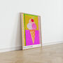 Ice Cream Cone Art Print Summer Gelato Poster, thumbnail 6 of 12