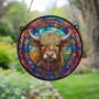 Highland Cow Stained Glass Effect Suncatcher, thumbnail 2 of 6