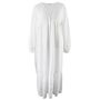 Ladies Long Sleeve Embroidered Nightdress With Lace 'Clarissa', thumbnail 10 of 10