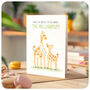 Cute Giraffes Funny Happy Birthday Mum Card, thumbnail 5 of 6