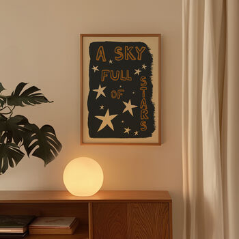 A Sky Full Of Stars Celestial Illustrated Print, 9 of 9