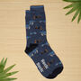 Men's Bamboo Socks Whale And Scuba Diver, thumbnail 1 of 5