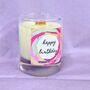 Happy Birthday Vegan Candle With Wooden Wick, thumbnail 2 of 2