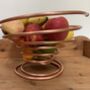 Spiral Copper Fruit Bowl, Handmade Copper Bowl, thumbnail 4 of 9