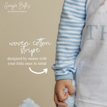 Children's Personalised Dotty Digger Birthday Pyjamas, 6 of 9