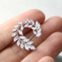 Crystal Wreath Brooch, thumbnail 1 of 6