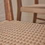 Lyon Wood And Wicker Dining Chair, thumbnail 3 of 4