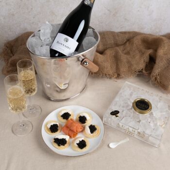 Caviar Tasting Hamper With Bonnaire Terroirs Champagne, 2 of 3