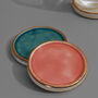 G Deocr Vibrant Glaze Ceramic Coasters Set Of Two, thumbnail 1 of 5