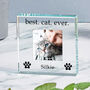 Personalised Best Cat Ever Glass Token, thumbnail 2 of 3