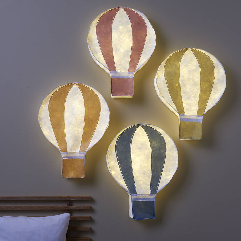 Hot Air Balloon Shaped Lighting For Kids Rooms, 1 of 12