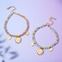 Helios Personalised Gemstone And Celestial Charm Bracelet, thumbnail 2 of 7