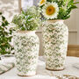 Irina Green Botanical Urn Vase, thumbnail 1 of 7