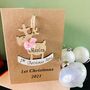 Personalised First Christmas Card Baby Boy Decoration, thumbnail 9 of 9