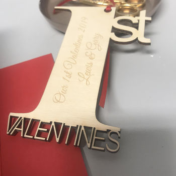 Personalised 1st Valentine's Day Keepsake Card, 12 of 12