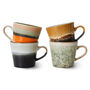 70's Ceramic Mugs Set Of Four, thumbnail 1 of 3