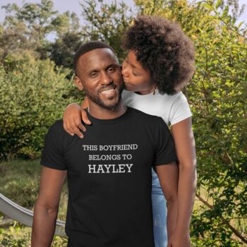 Personalised Belongs To Unisex T Shirt, 2 of 2