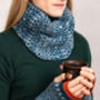 Soft Knitted Fair Isle Lambswool Snood, thumbnail 8 of 12