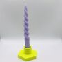 Neon Candle Holder Yellow, thumbnail 2 of 7