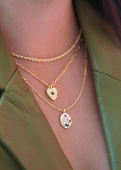 Kaleidoscope Gemstone Rainbow Necklace, 8 of 11