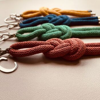 Personalised Cord Knot Keyring, 7 of 8