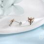 Sterling Silver Fox Head Stud Earrings, thumbnail 8 of 12