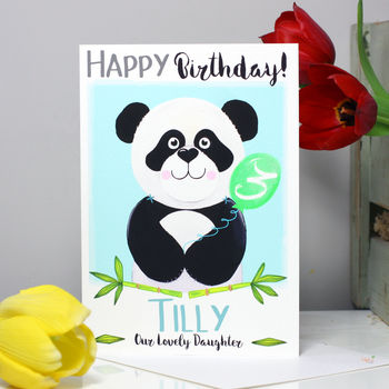Personalised Panda Relation Birthday Card, 2 of 11
