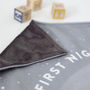 Phase Of Moon And Star Sign Personalised Baby Blanket, thumbnail 4 of 6