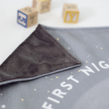 Phase Of Moon And Star Sign Personalised Baby Blanket, 4 of 6