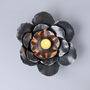 Botanical Flower Candle Bowls. Hand Forged Iron Candle Holders, Limited Edition, thumbnail 6 of 8