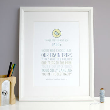 Personalised 'Things I Love About Dad Or Grandpa' Gift, 2 of 4