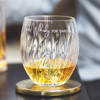 Personalised ‘More Whisky’ Crystal Tumbler, 2 of 4
