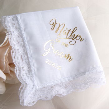 Personalised Handkerchief Mother Of The Groom, 2 of 5